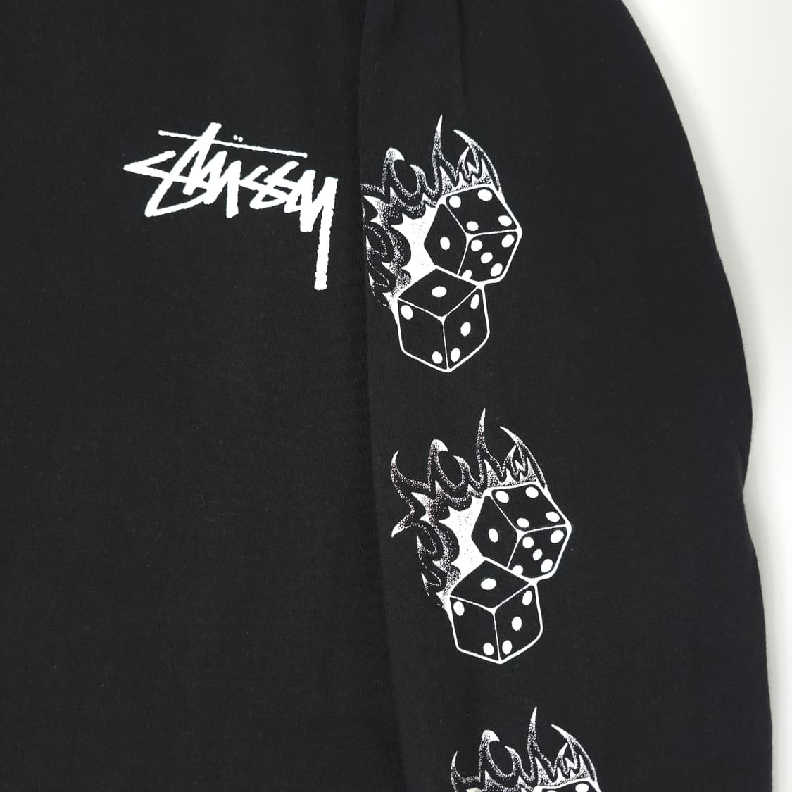 스투시 파이어다이스 코튼 롱슬리브 블랙 (S) 상품이미지5