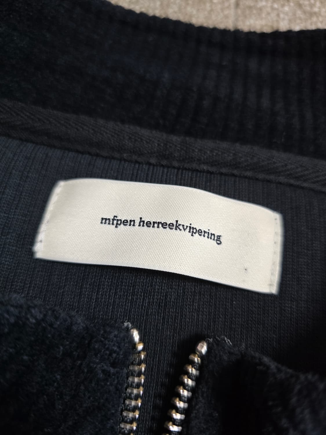 mfpen 엠에프펜 코듀로이 지퍼 재킷 L 미사용 래글런 슬리브 파카 상품이미지3