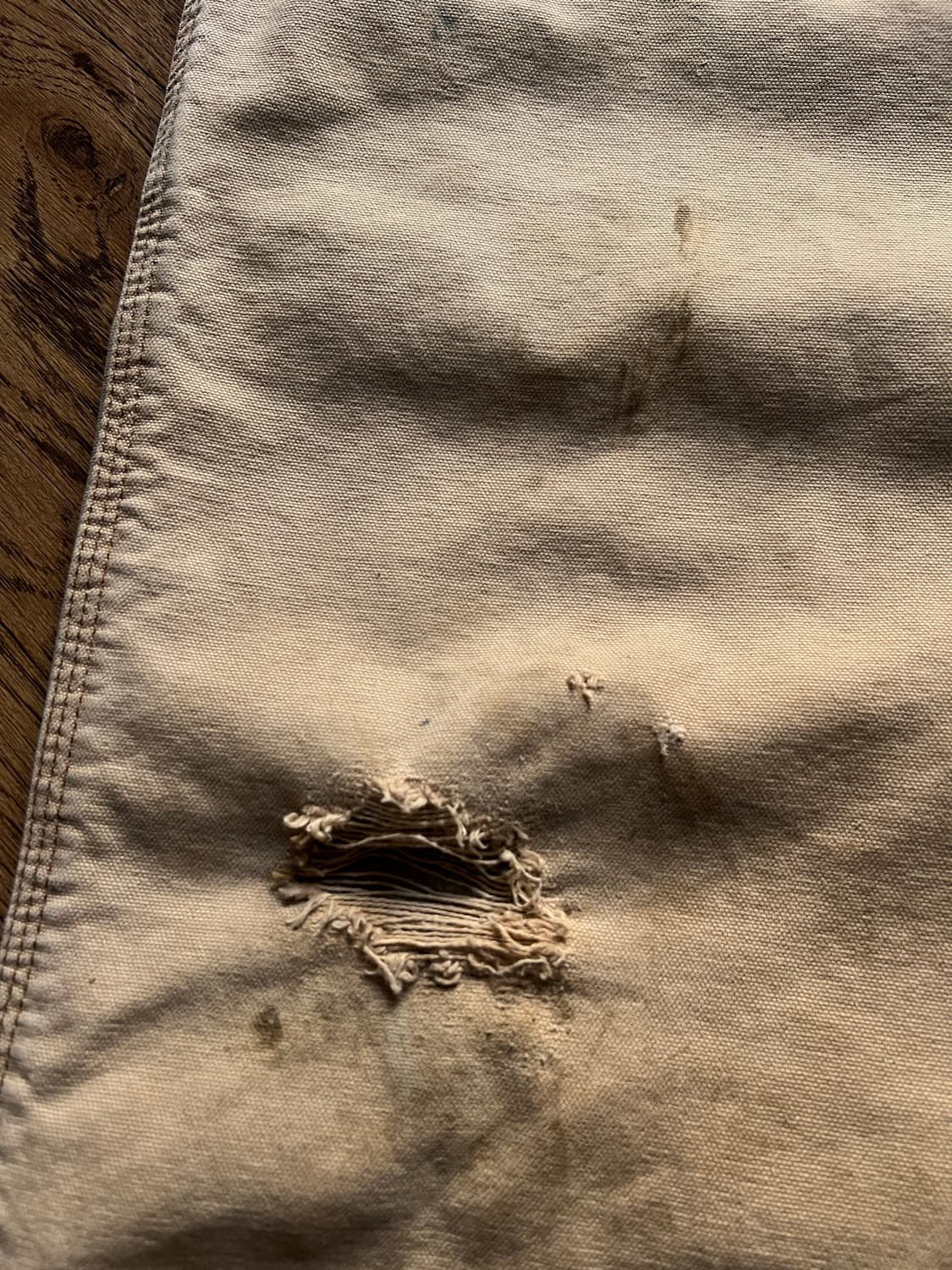 [36]칼하트 Made in USA 체크 라이닝 브라운 싱글니 워크 팬츠 상품이미지4