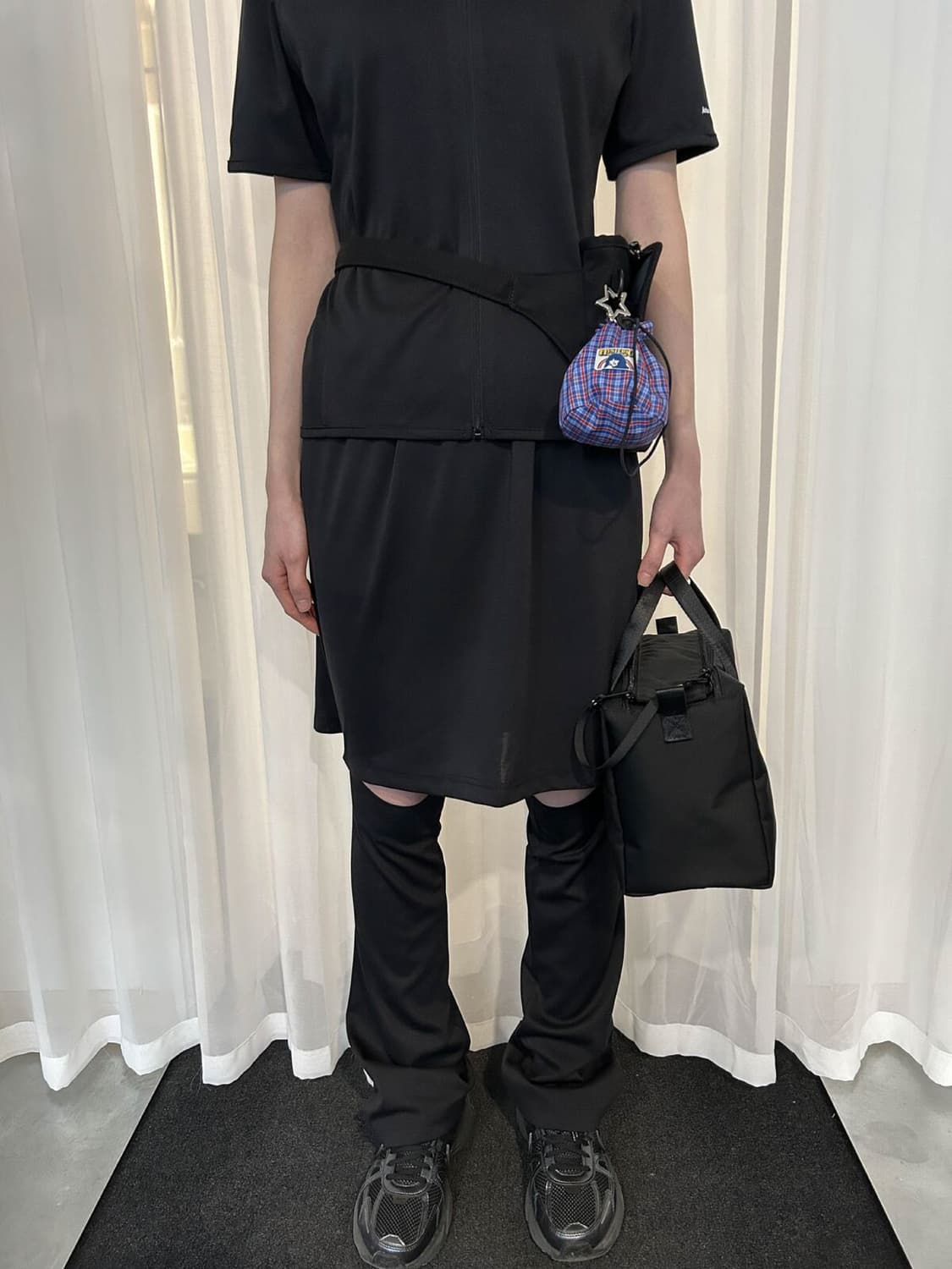 지초이 JICHOI 숏 슬리브 집 셔츠 & 스커트 팬츠 상품이미지8