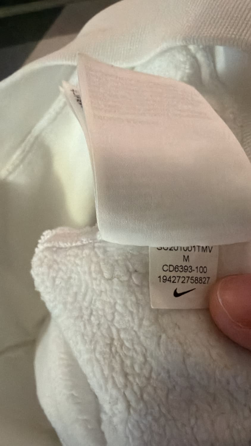 초판 나이키 NRG 후드 화이트 M 95 (실측기준 L 100) 상품이미지3