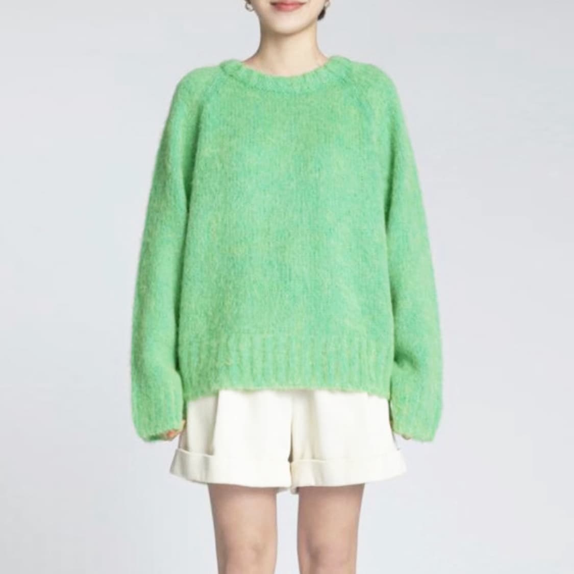 프븏스(PVCS) 알파카 울 브러쉬니트 프리사이즈 새상품 상품이미지1