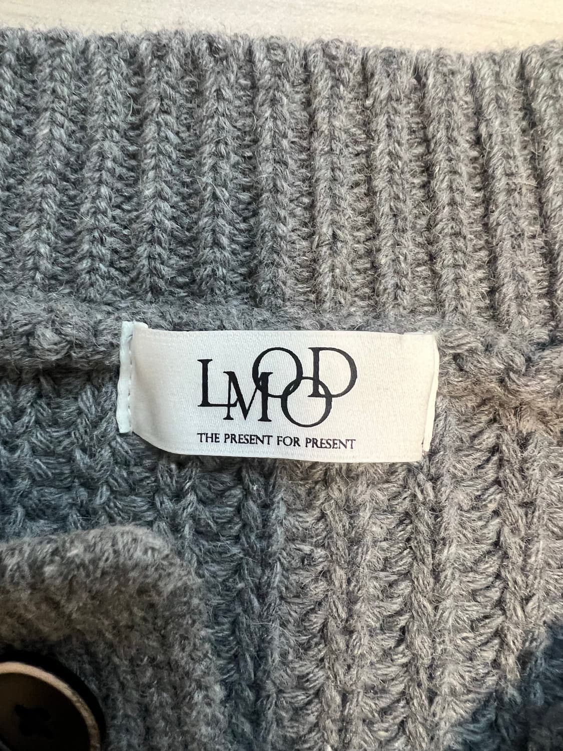 엘무드 벌키 크루 라운드 니트 가디건 상품이미지2