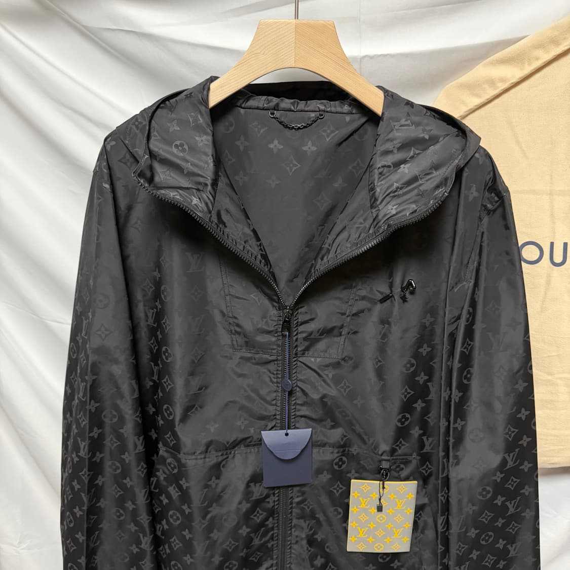 [S+급52] 루이비통 미드 렝스 모노그램 바람막이 자켓 풀구성 상품이미지2