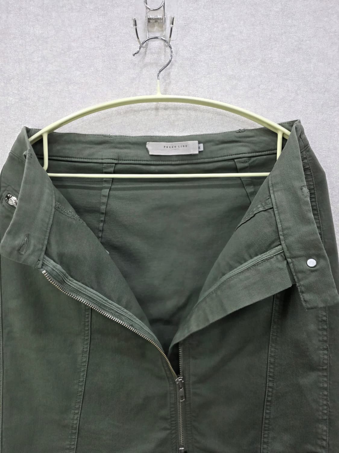 PREEN LINE 카키 지퍼 스커트 프린 라인 상품이미지4