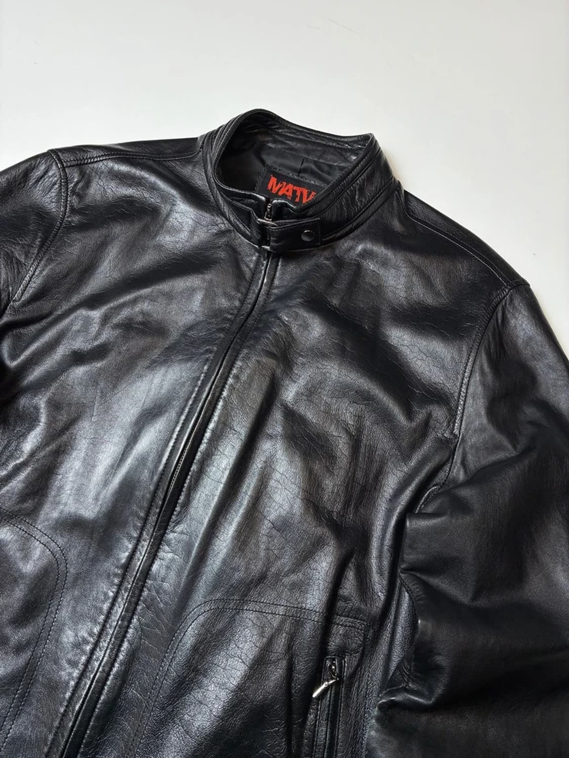 MTTV 00's 양가죽 블랙 레더 싱글 자켓 PN8264 상품이미지2