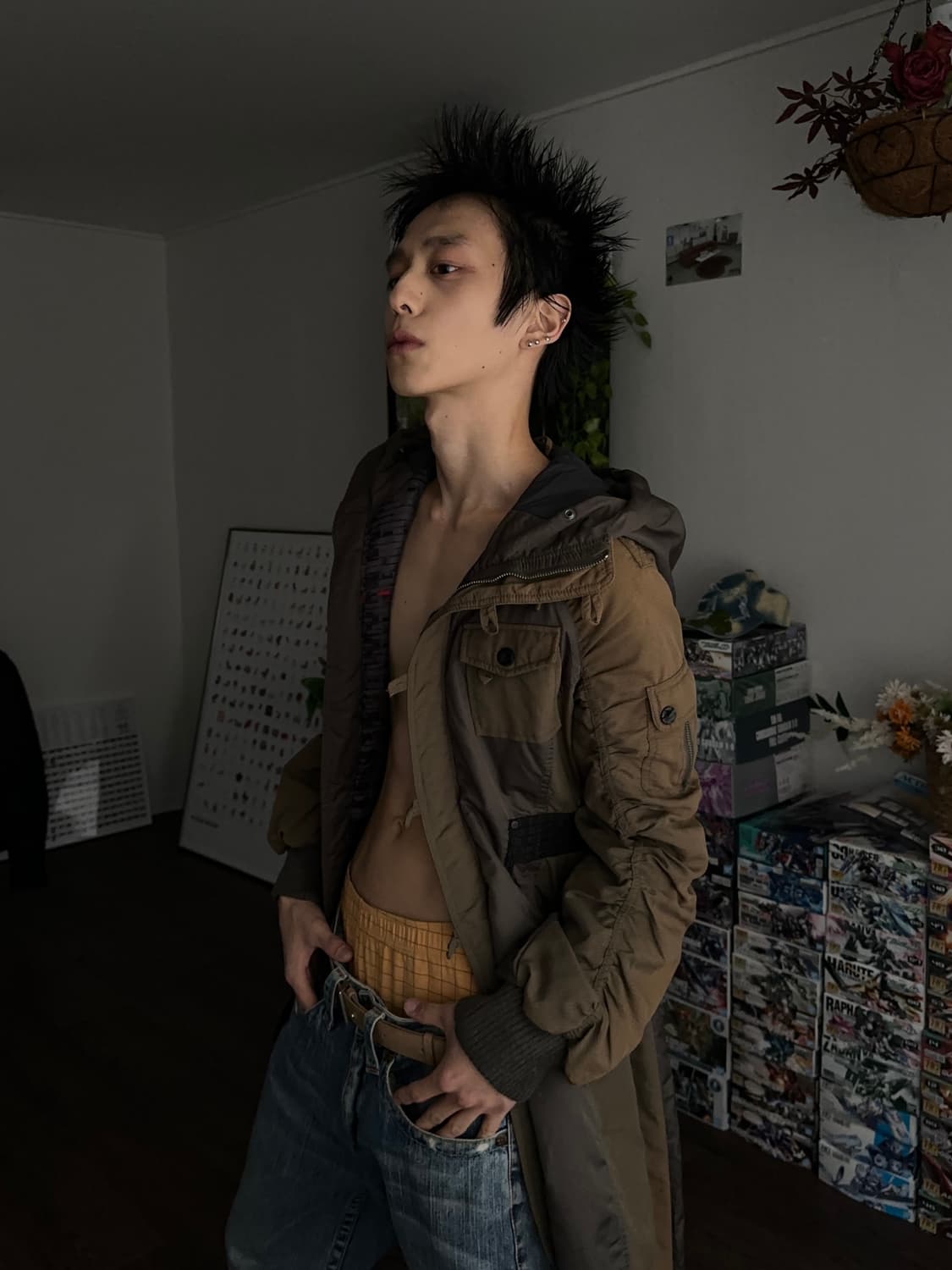 Diesel 디테일 롱 플라이트 자켓 상품이미지2