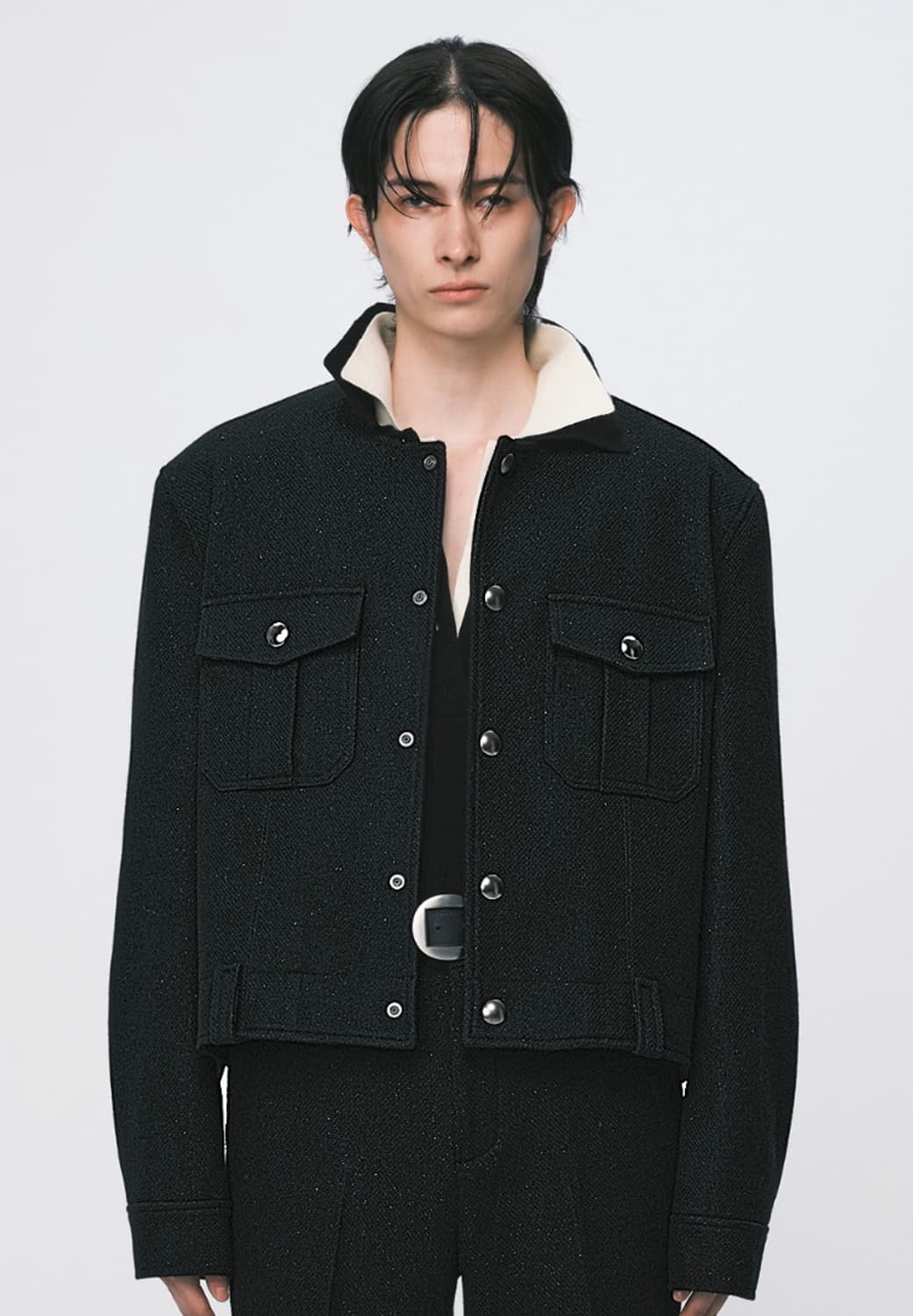 NOICE 퓨어 카라 트위드 자켓 상품이미지1