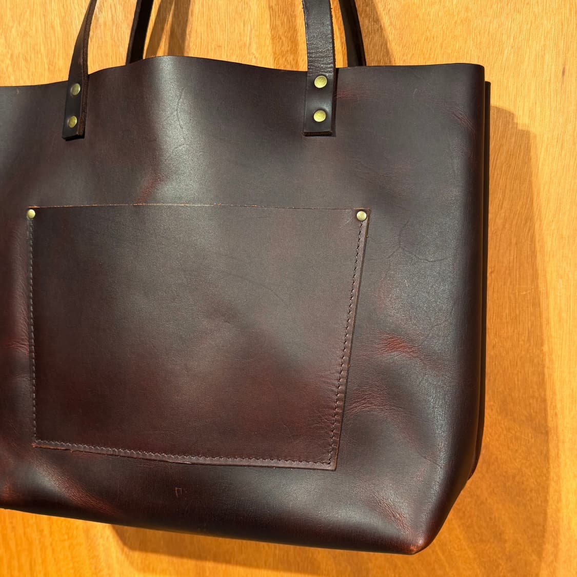 USA 포틀랜드 레더 풀그레인 레더 토트백 소가죽 상품이미지6