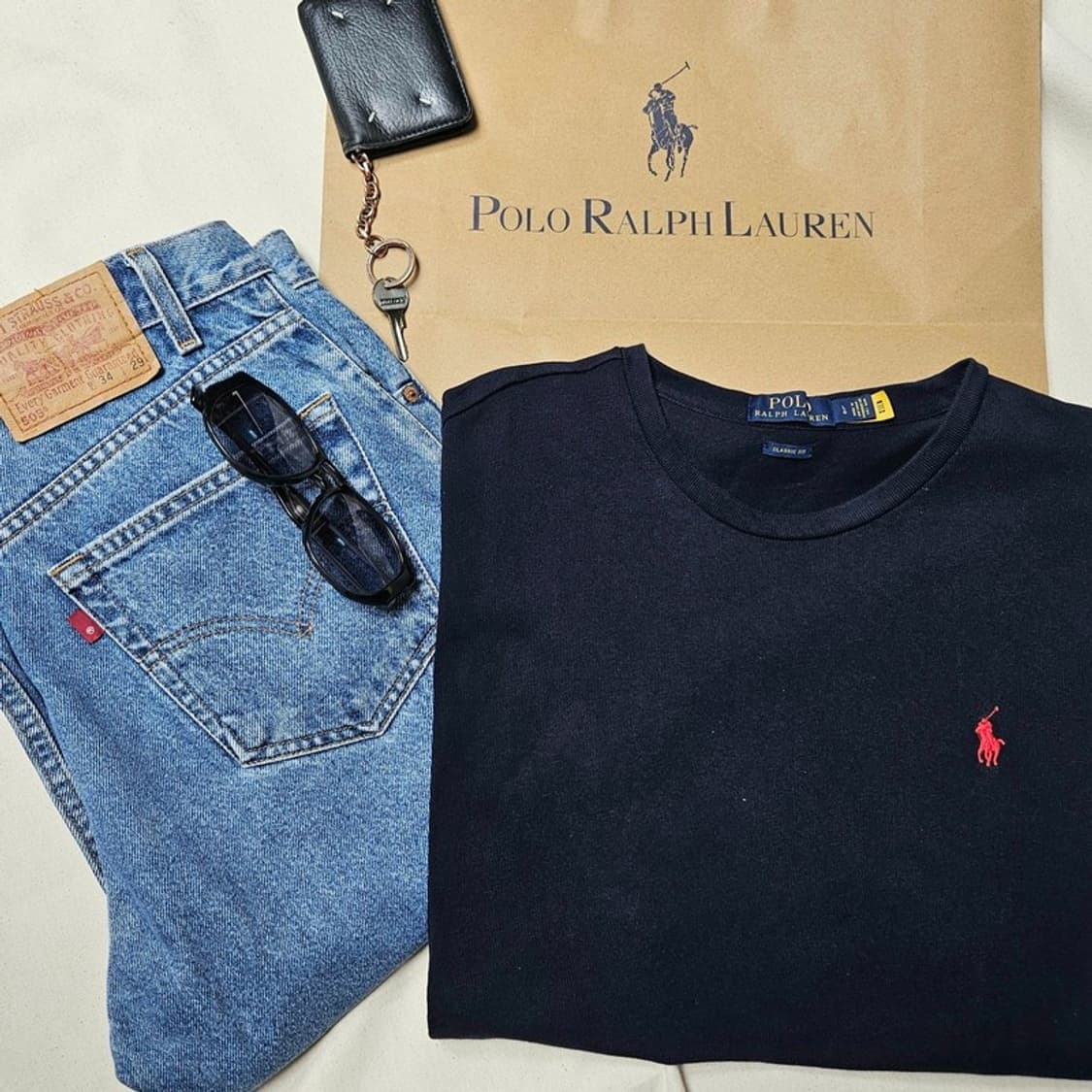 폴로 랄프로렌 큐알 반팔티 L M0228 상품이미지1