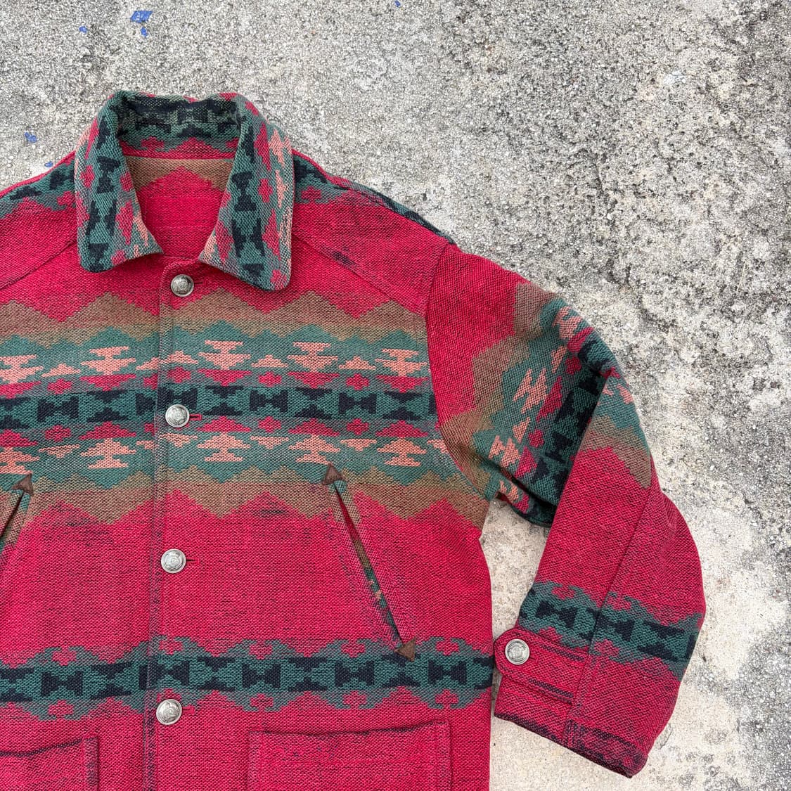 90s 나바호 빈티지 울 자켓 L 상품이미지2