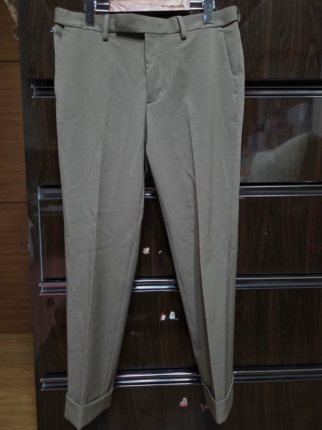 무신사 스탠다드 턴업 크롭 더스티 베이지 31 상품이미지2