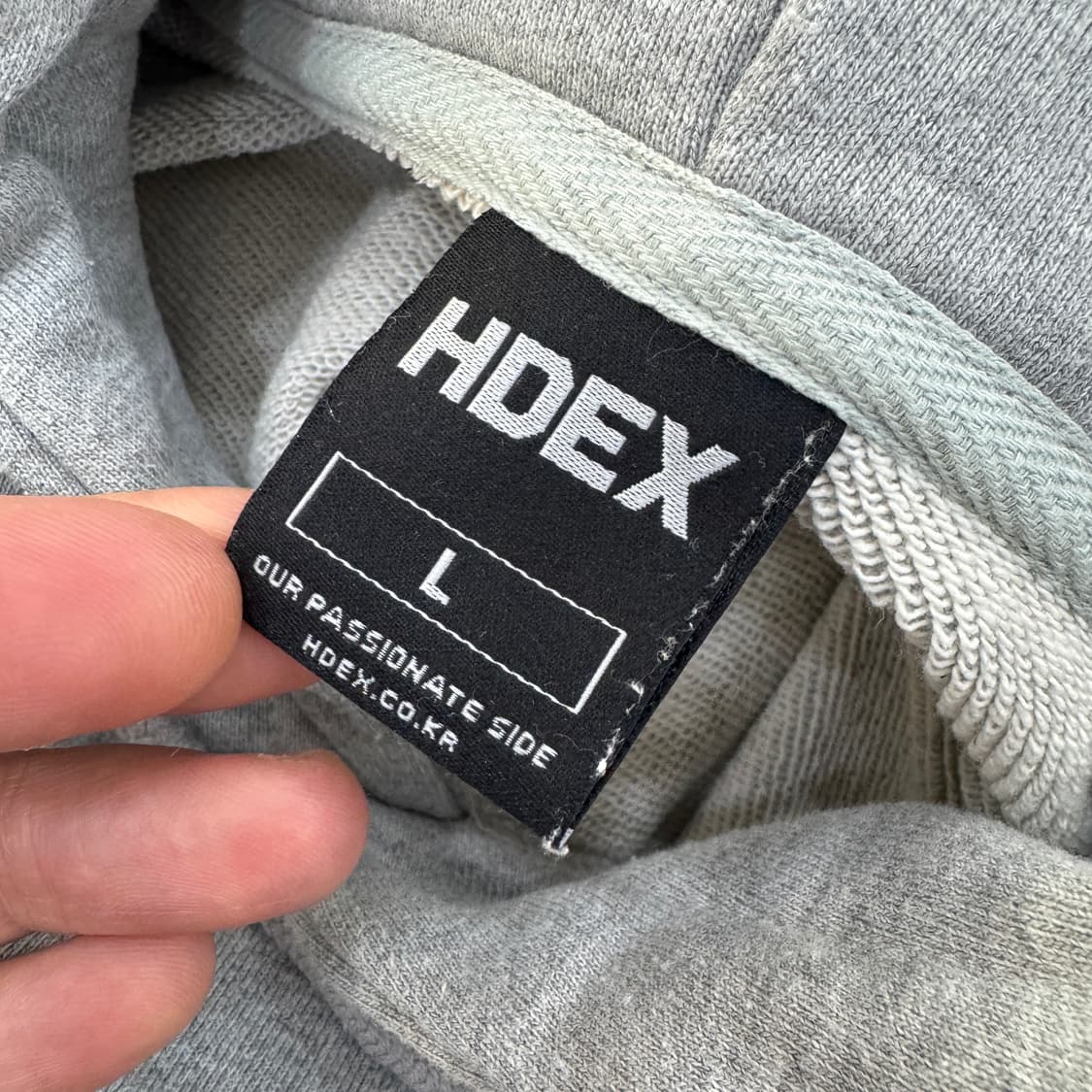 L HDEX 아플리케 후드 티셔츠  상품이미지4