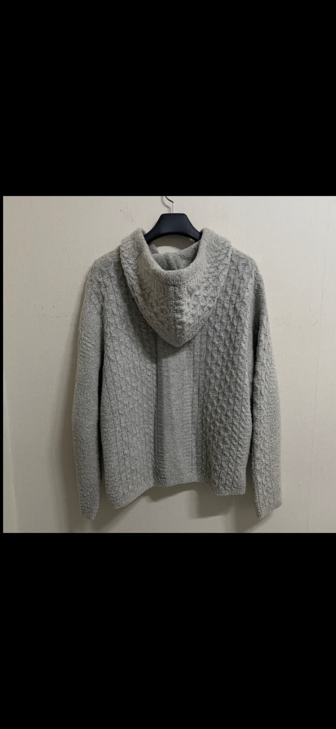 [M] 쿠어 링구사 케이블 후디드 집업 멜란지그레이 상품이미지4