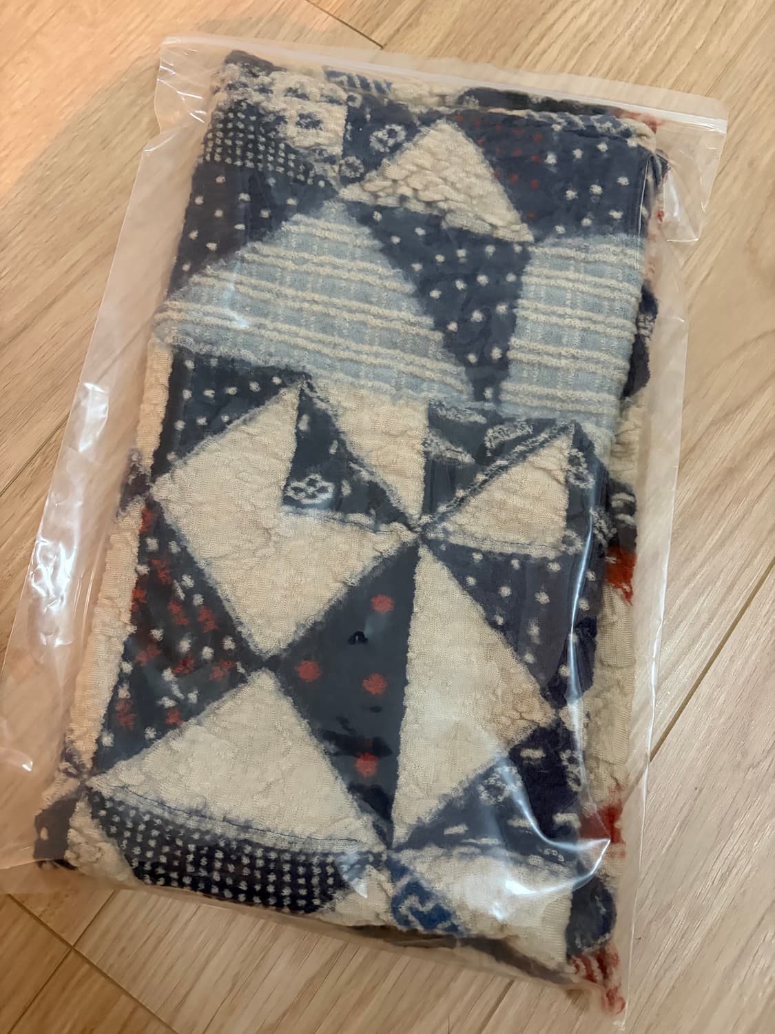 새상품) 캐피탈 슈렁큰 울 인디고 스카프 키나리 상품이미지4