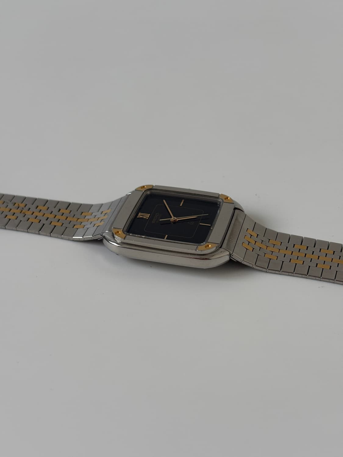 1980s Black Dial Combi Square Quartz 상품이미지7