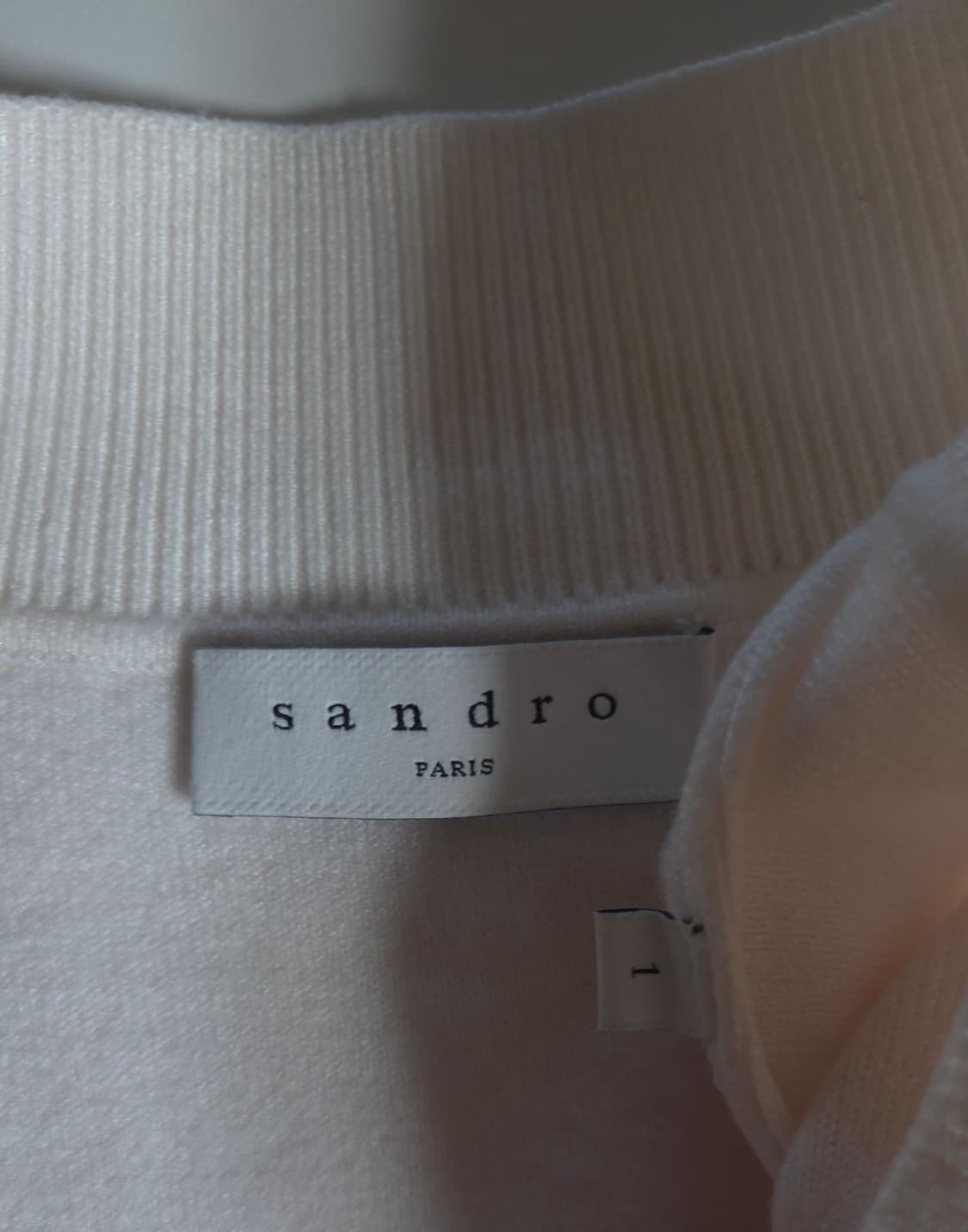 산드로 브이넥 스트라이프 루즈핏 니트 탑 1 사이즈 상품이미지8