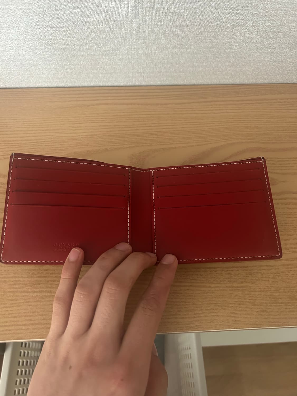 고야드 빅투아르 반지갑 레드 상품이미지2