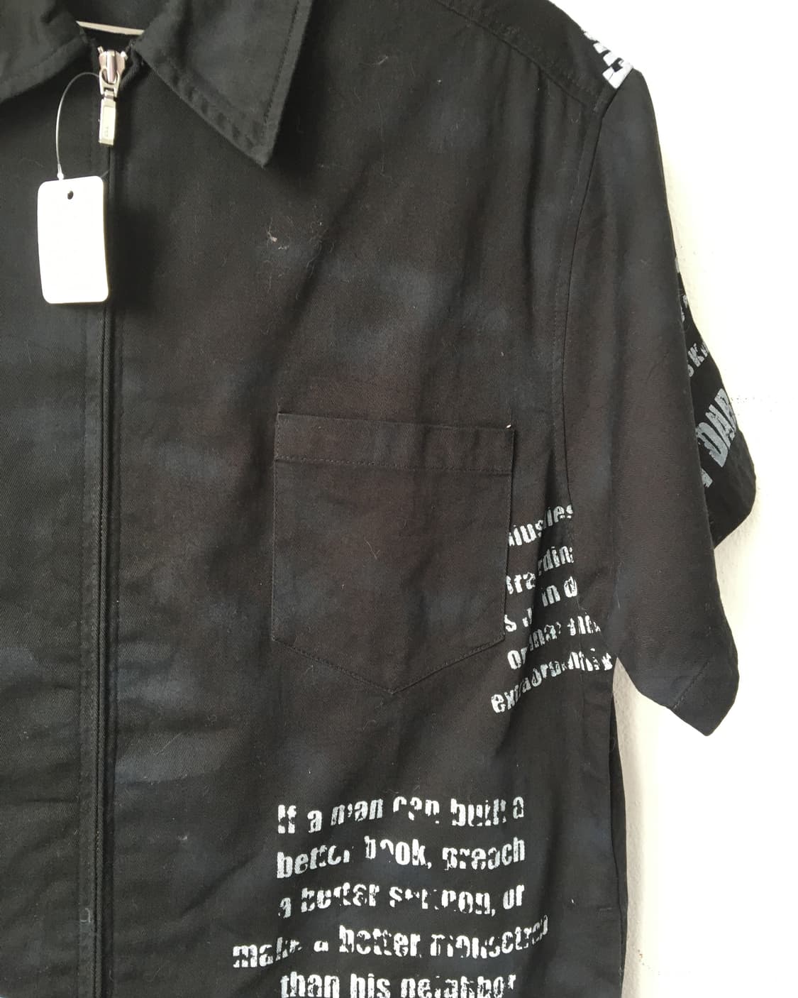 Lettering printing shirt 상품이미지4