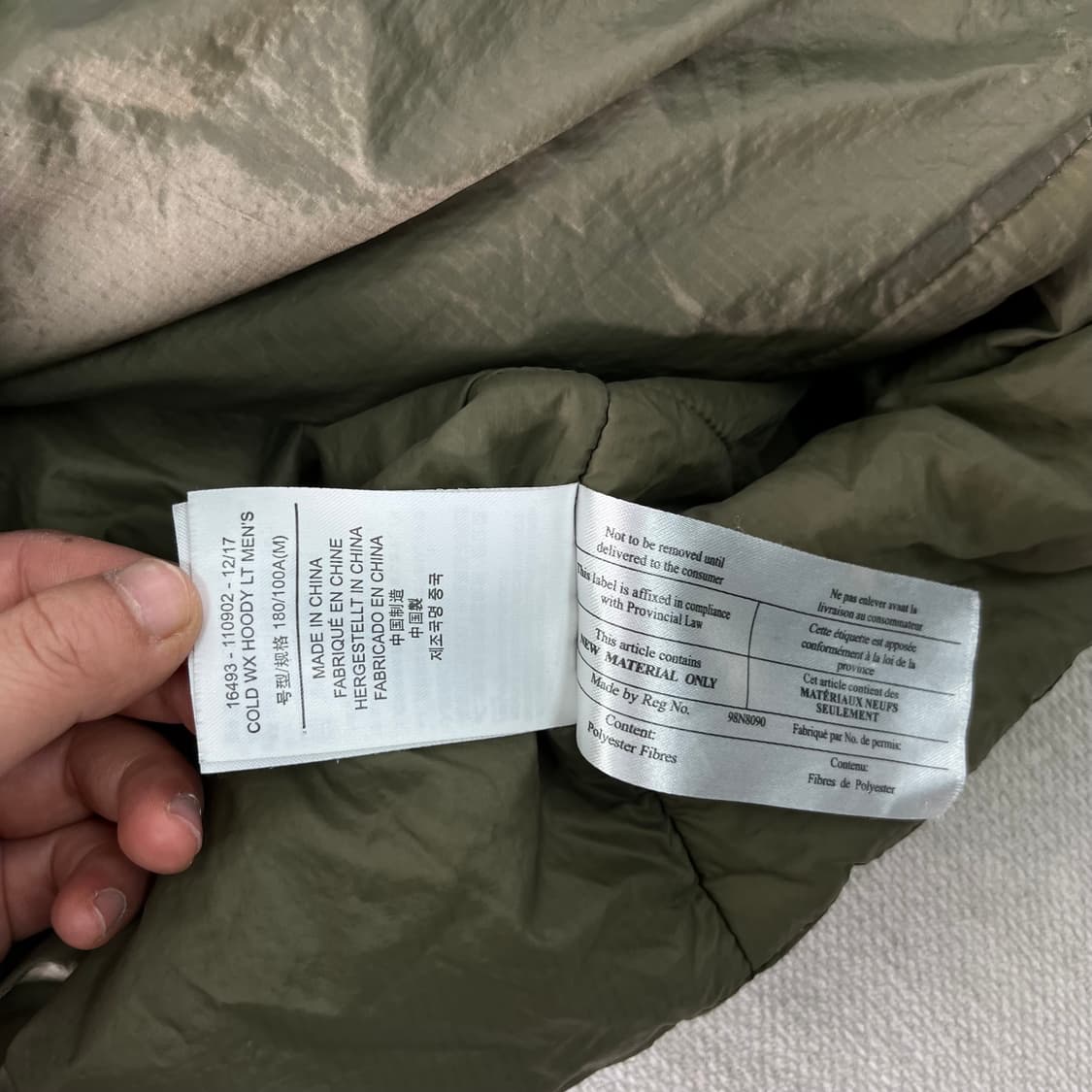 100 아크테릭스 리프 콜드 WX 젠2 후드 자켓 상품이미지9