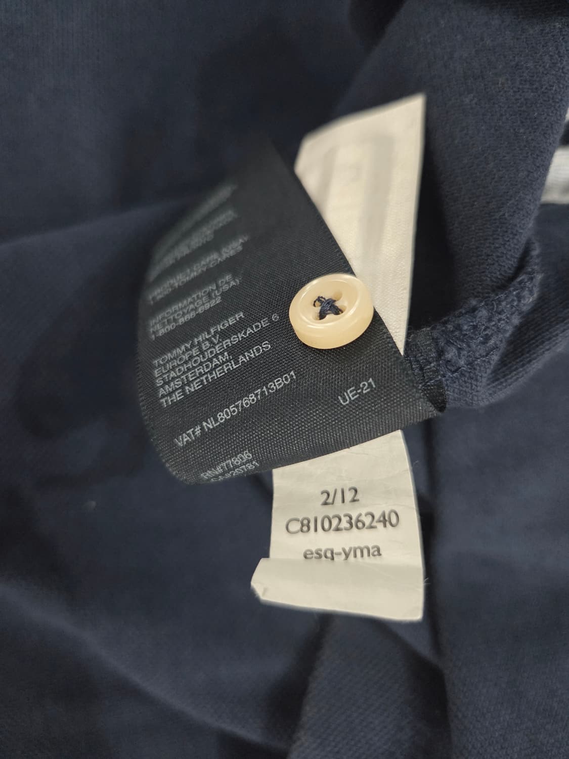 타미힐피거. 남자 커스텀핏 반팔 카라티_M 상품이미지7