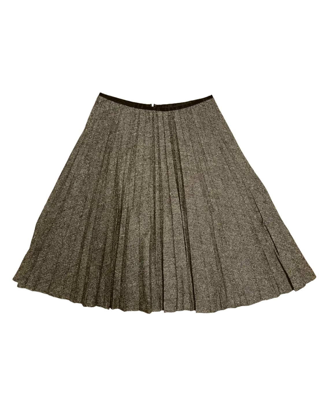 Brown wool pleats skirt 상품이미지1