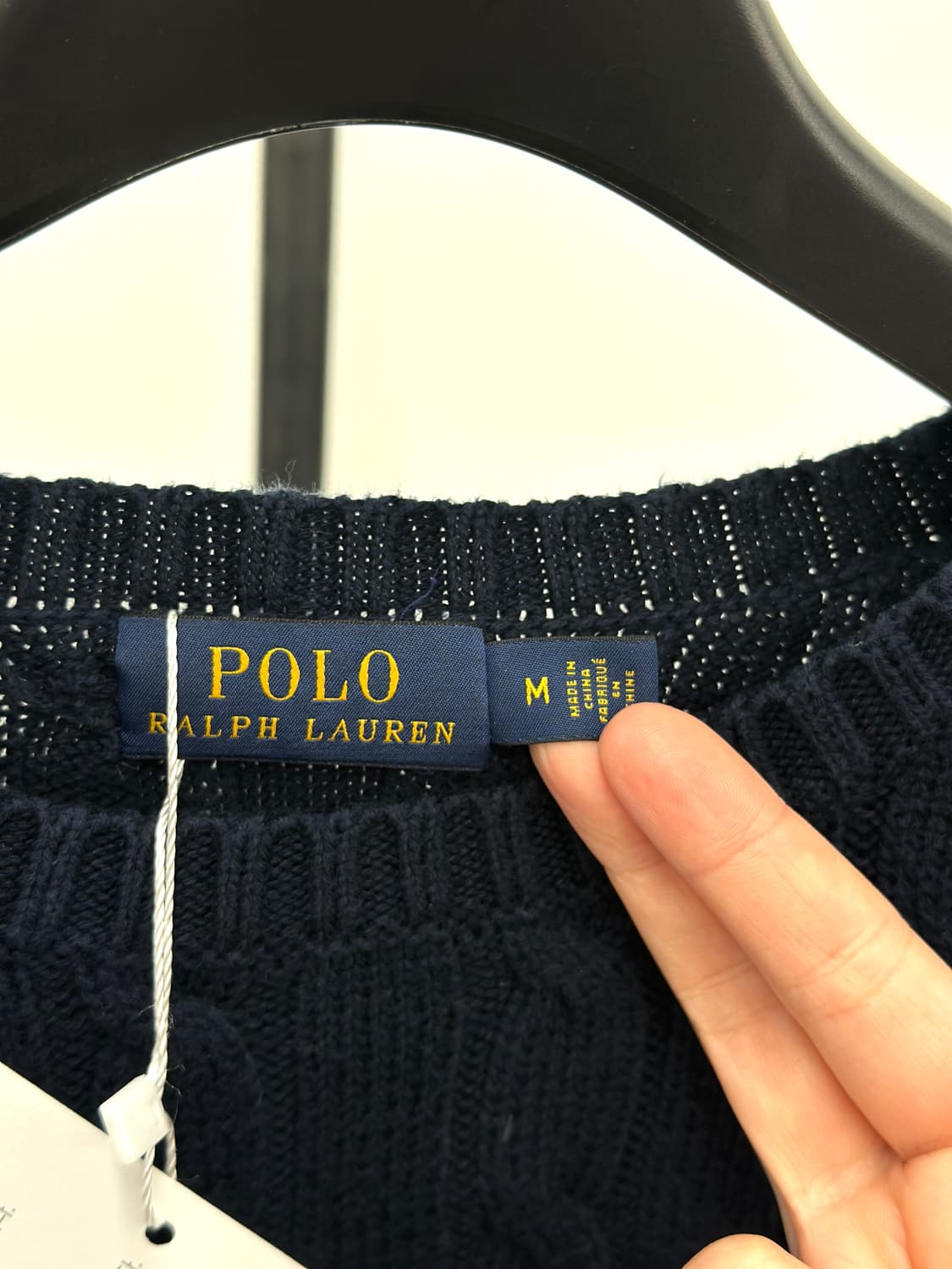폴로 랄프로렌 네이비 케이블 니트  상품이미지7