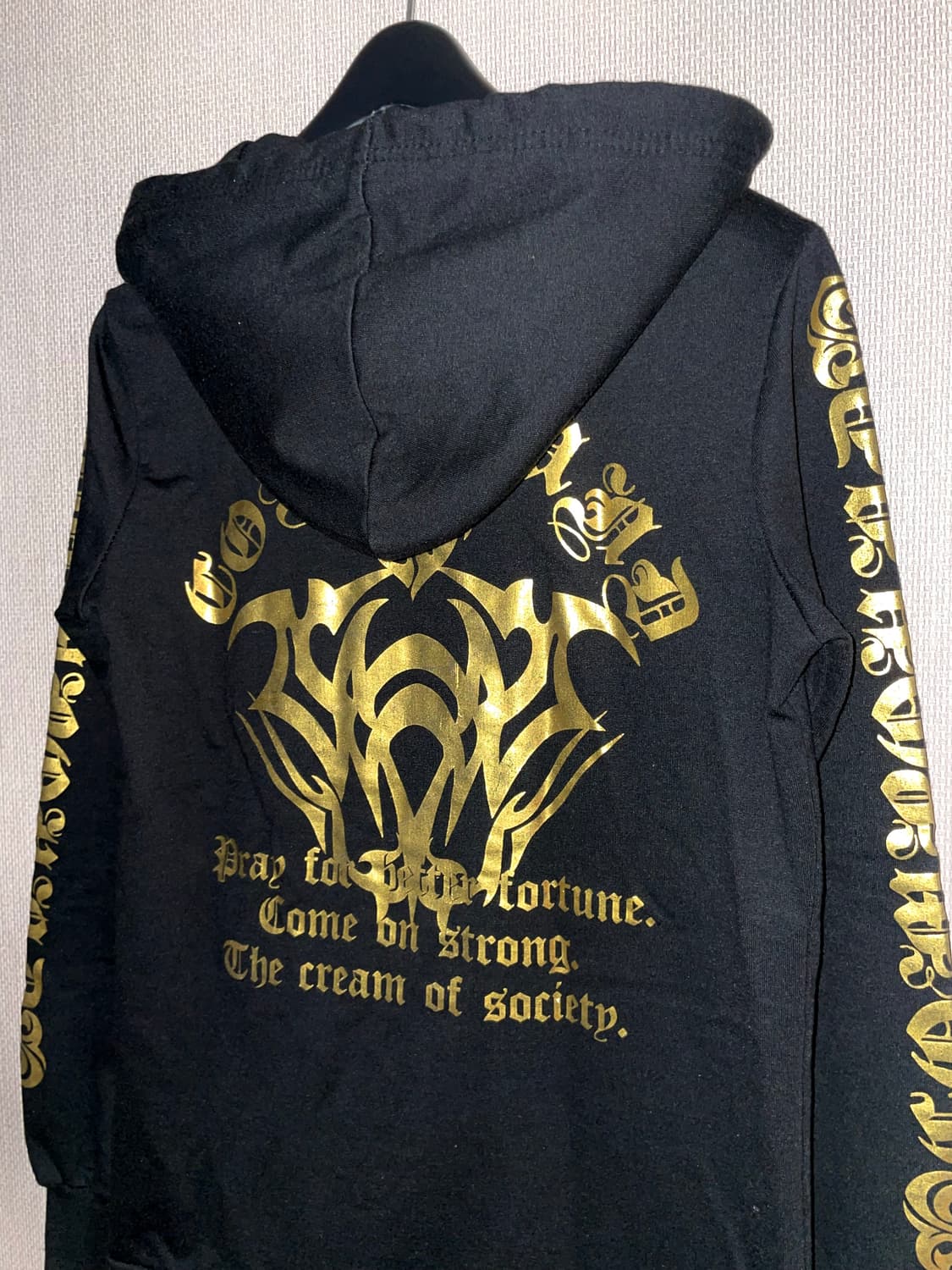 Y2k 금장 프린팅 후드집업 상품이미지5