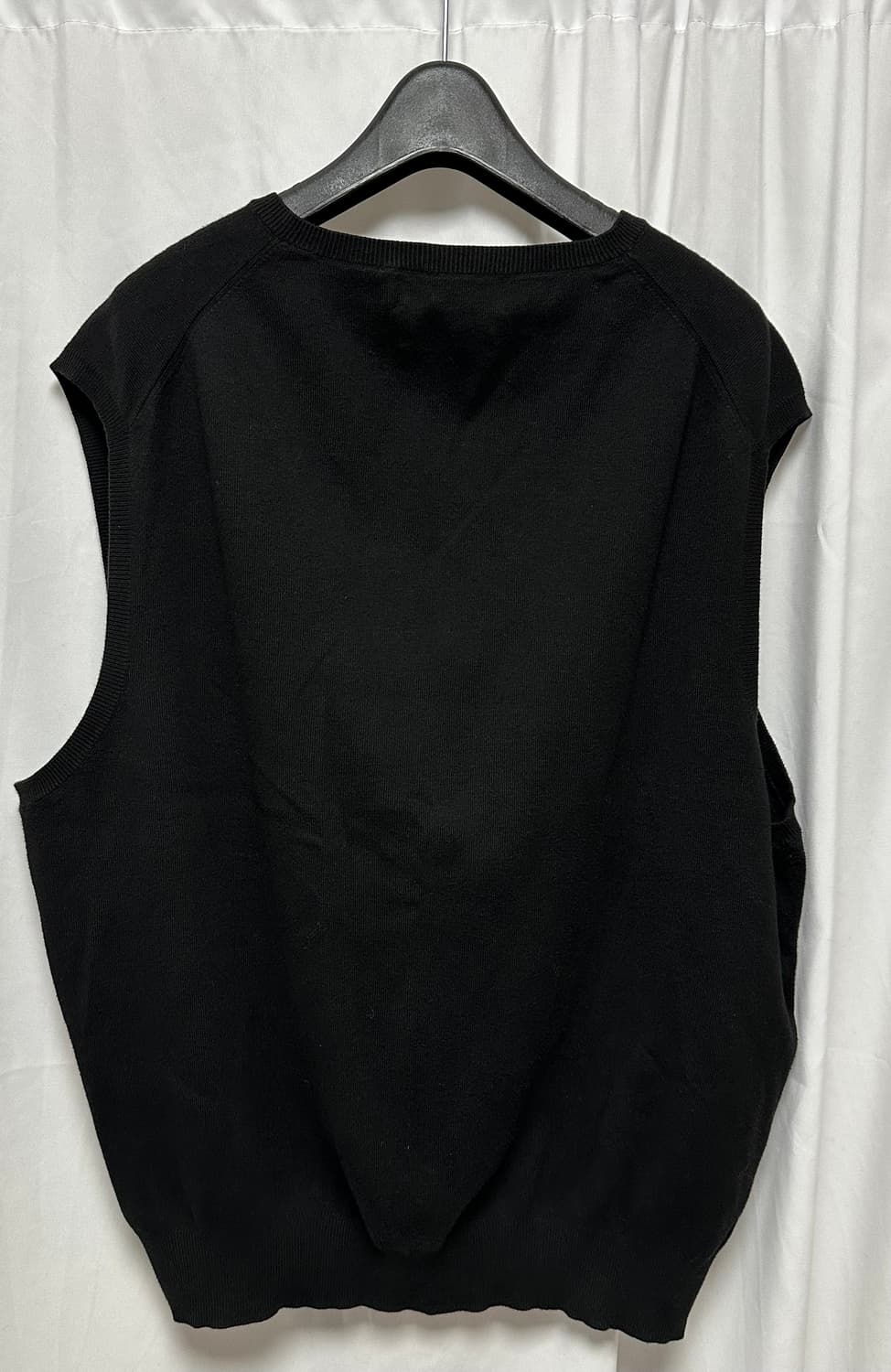 no.154 폴로 랄프로렌 블랙 피마코튼니트 조끼 XXL 상품이미지4