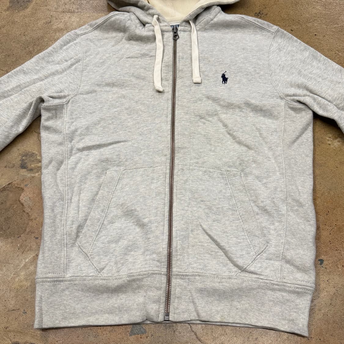 폴로 랄프로렌 그레이 후드집업 상품이미지3