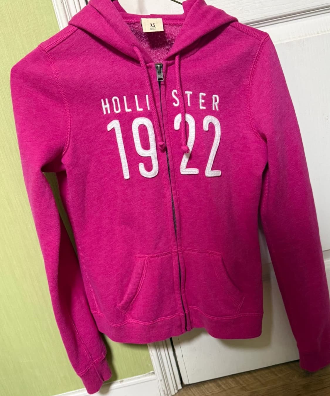 홀리스터1922 y2k핫핑크 후드집업 상품이미지1