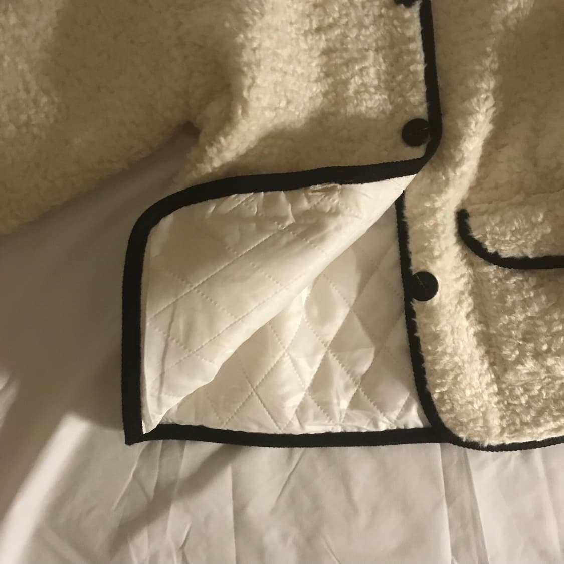 양털 뽀글이 누빔 아우터 상품이미지2