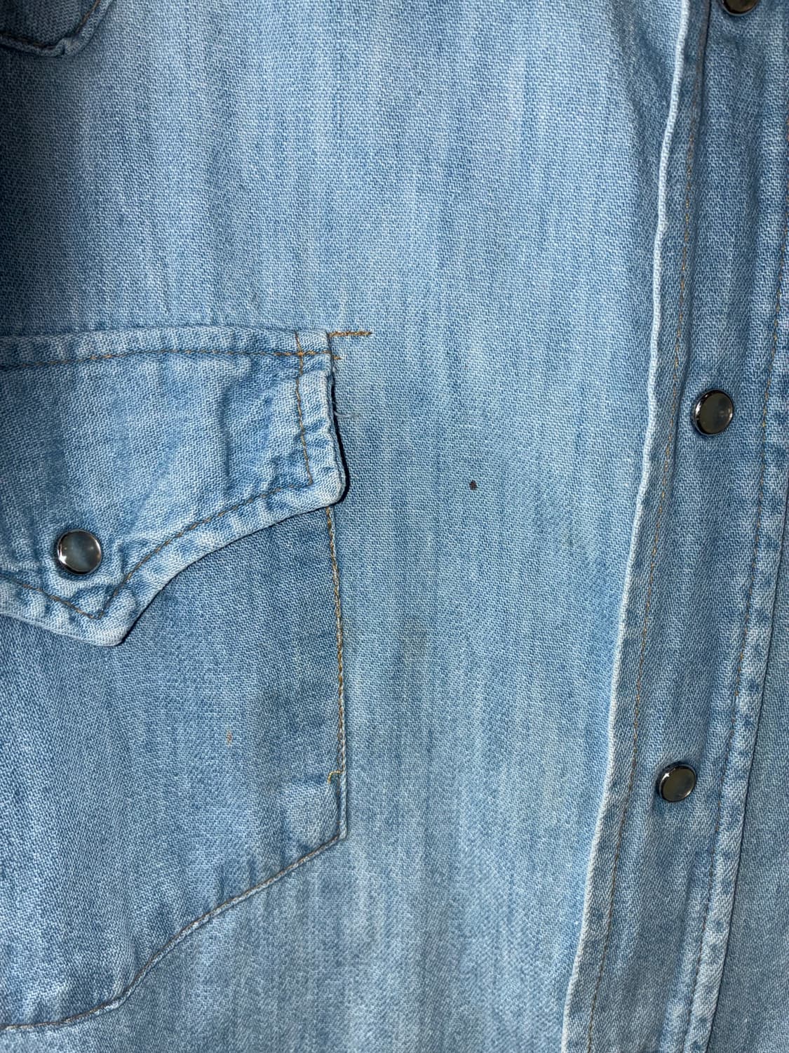 1980s Sears Western Wear Denim Shirt 상품이미지4