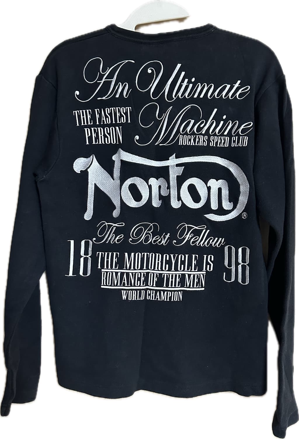 Norton Y2K 펑크 자수프린팅 롱슬리브 M 상품이미지2