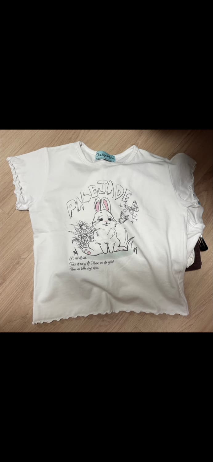 페일제이드 버니 토끼 크롭 반팔티 티셔츠 상품이미지8