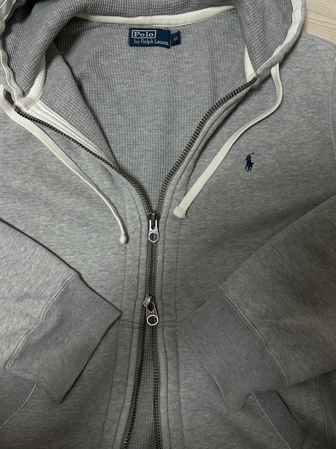 폴로 랄프로렌 써멀 후드집업 XL 그레이 상품이미지2