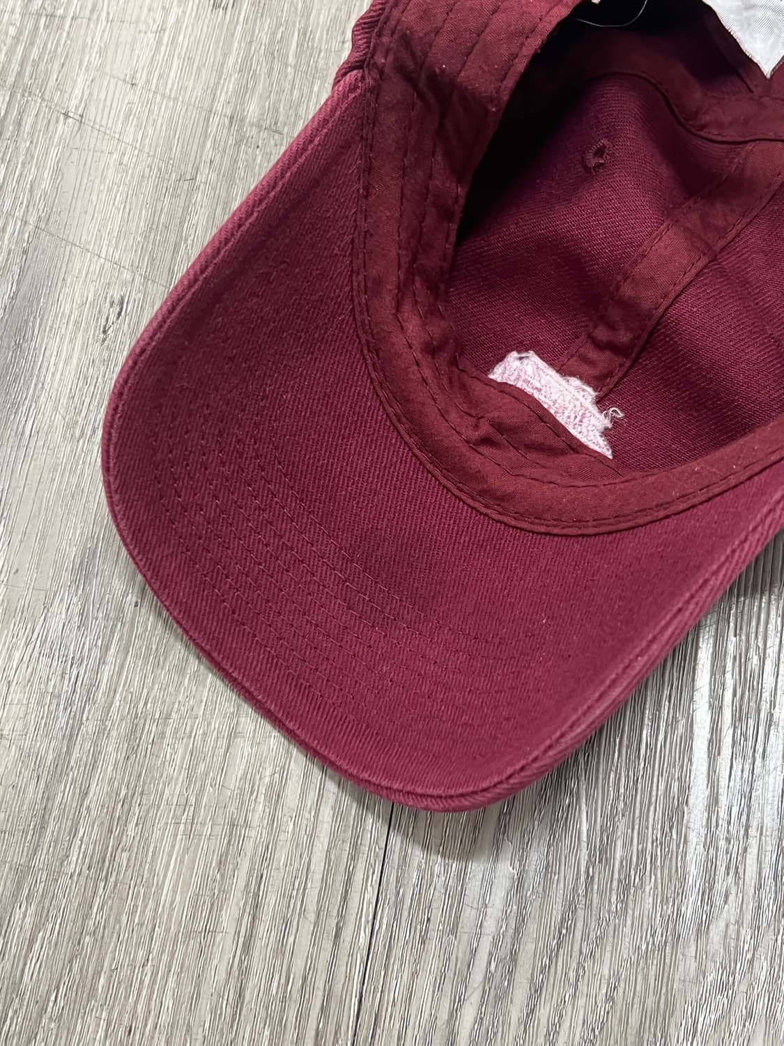Stussy 스투시 스몰 로고 버건디 볼캡 상품이미지6