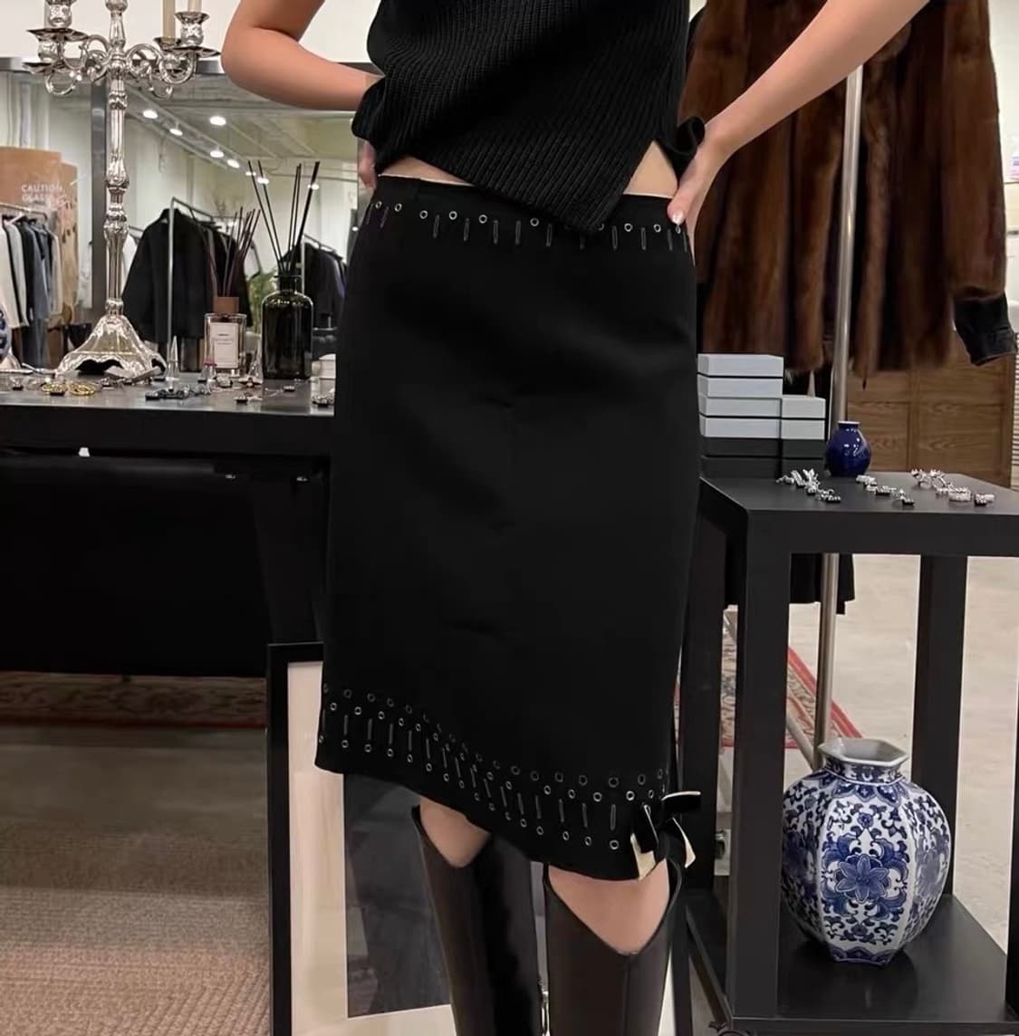 prada 리본 치마 상품이미지6