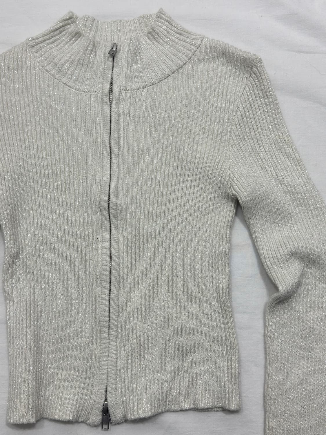 ingni gliter knit twoway zipup 상품이미지4