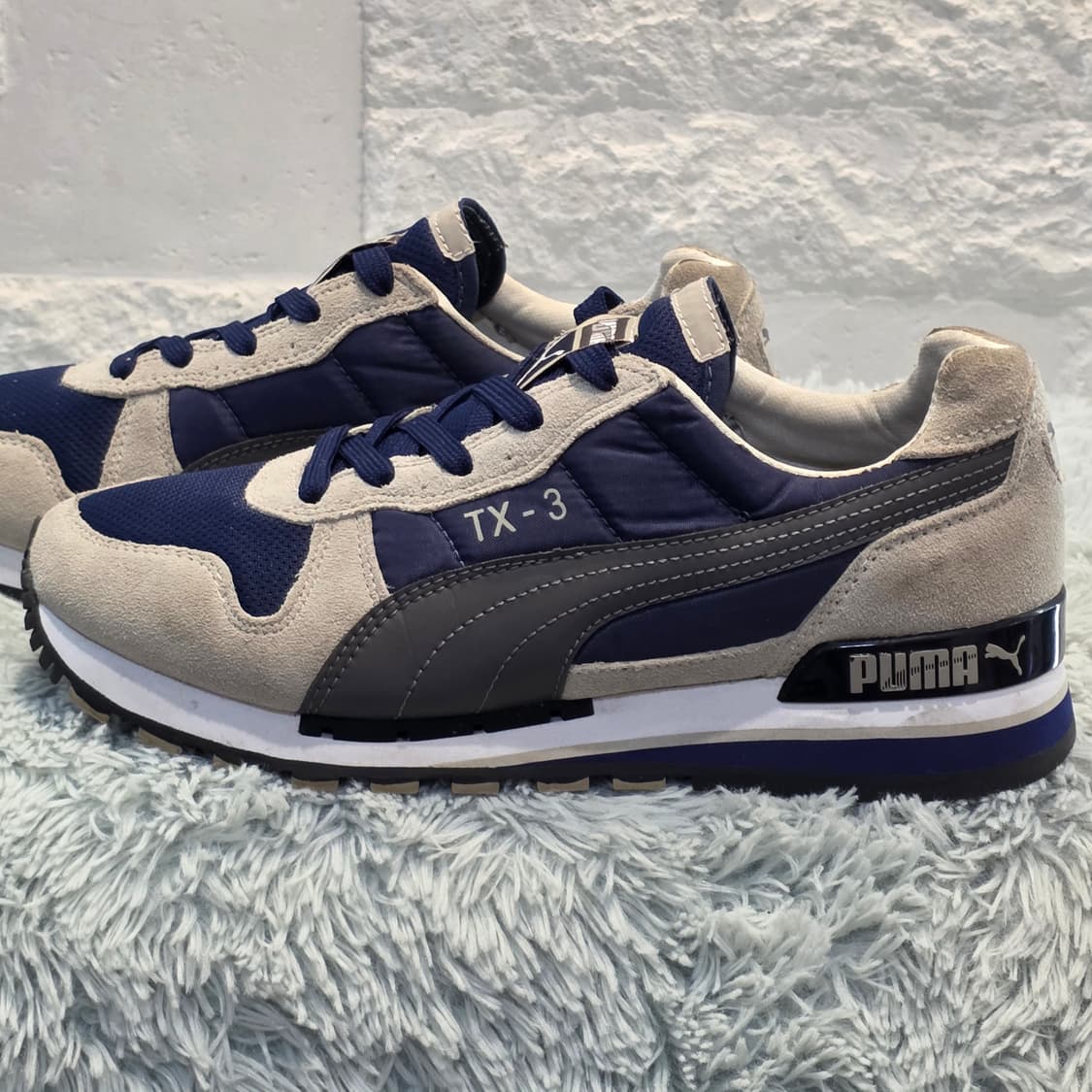 5x-30:PUMA TX-3 빈티지 러닝화 Navy/Grey(230) 상품이미지2