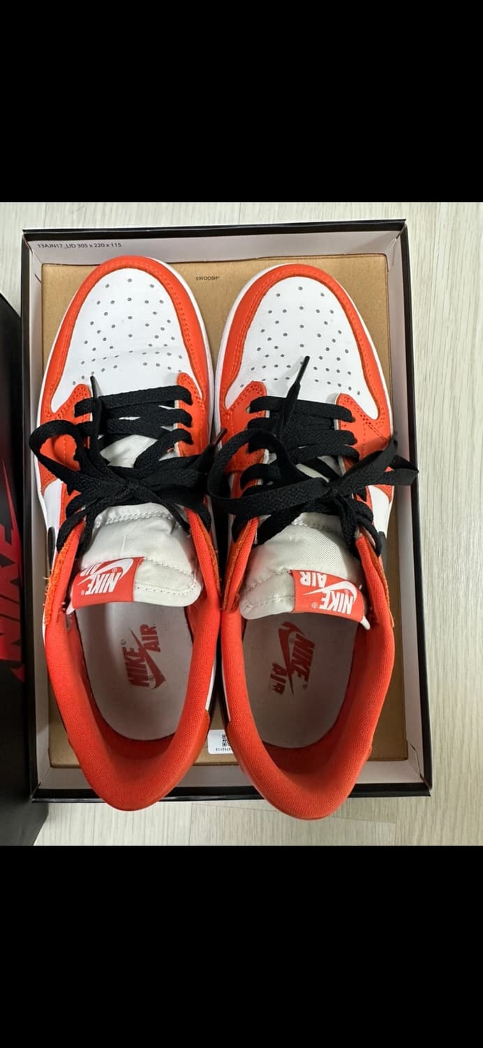 나이키 조던 로우 og 스타피쉬 275 사이즈 상품이미지2