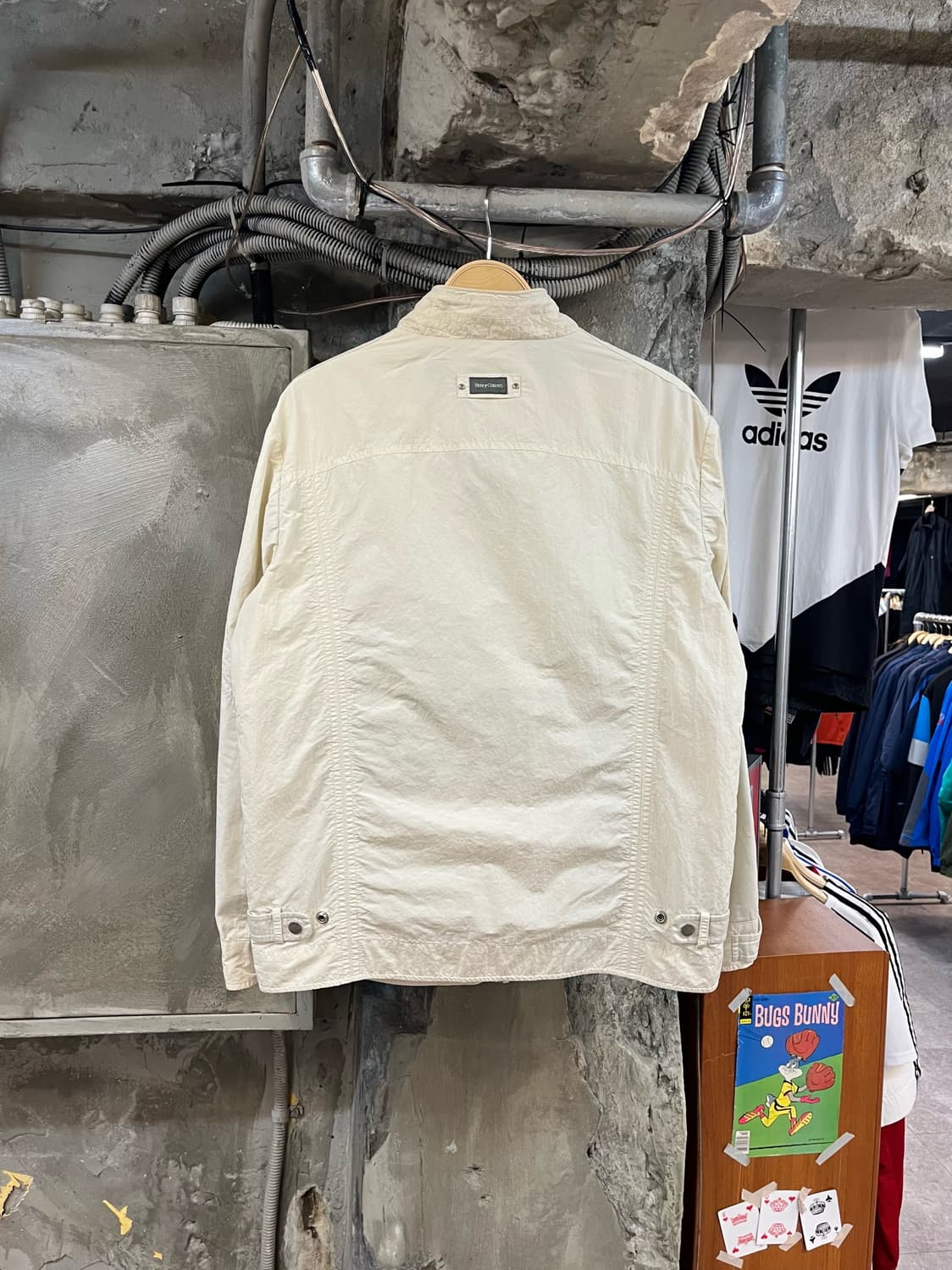 헨리코튼 자수 바람막이 자켓 아이보리 105 #csz2877 상품이미지2