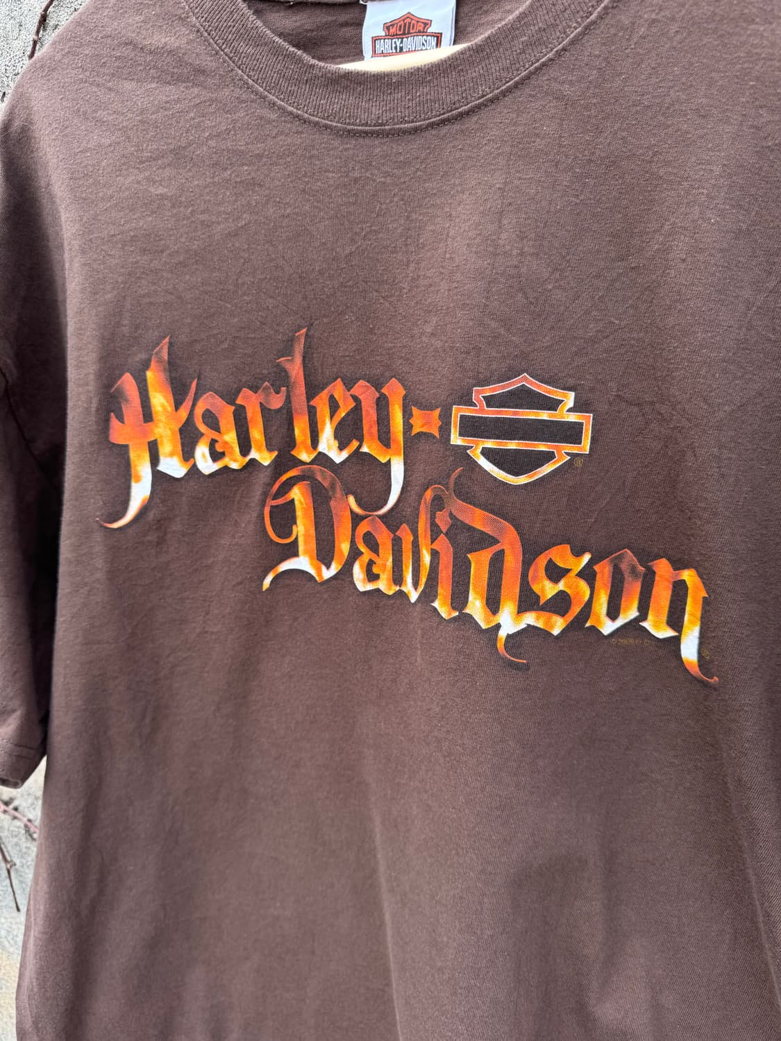 00s 할리데이비슨 빈티지 2009 헤인즈 로고 프린팅 반팔 티셔츠 상품이미지3