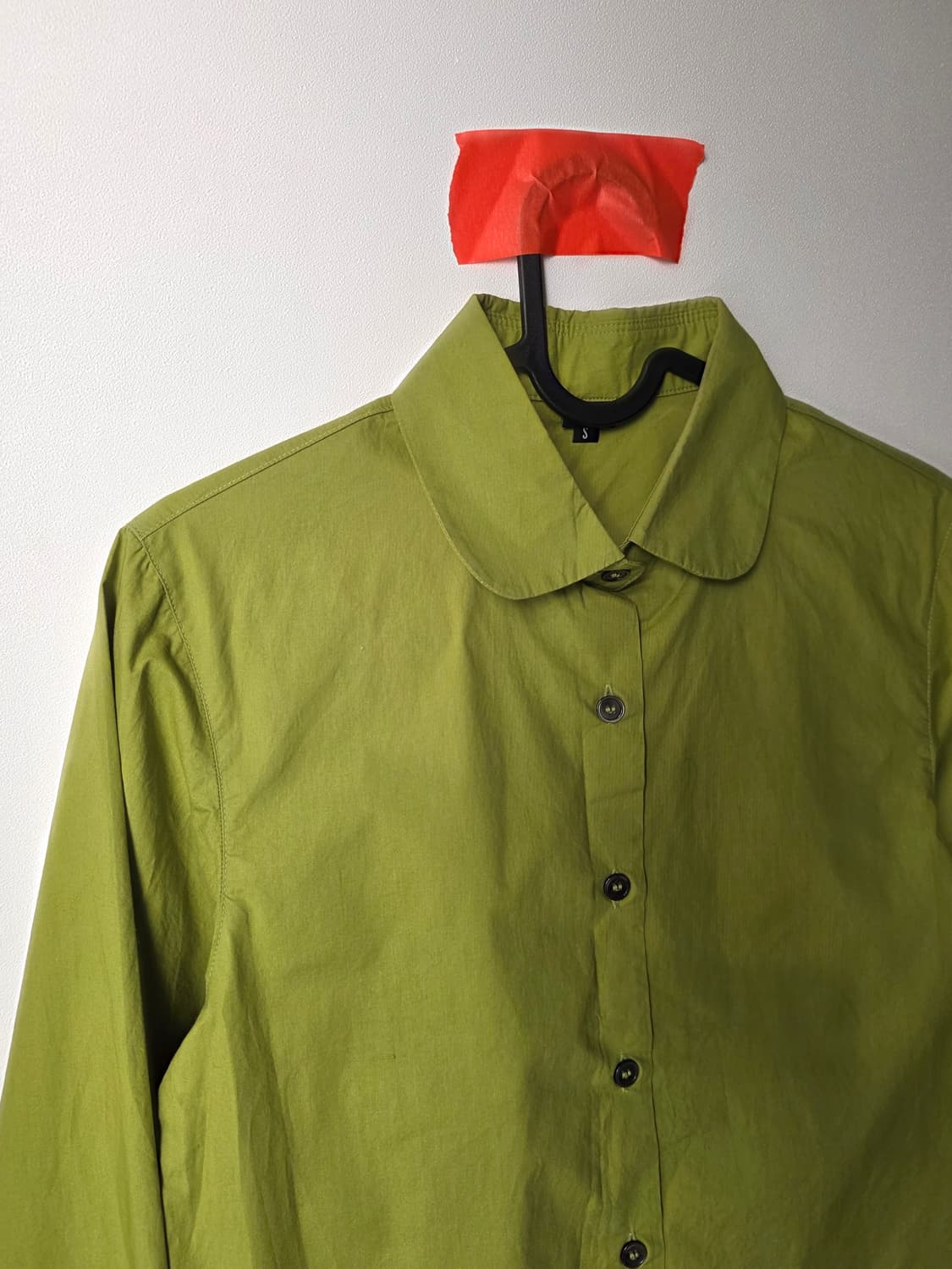 Unknown blue 라운드 카라 셔츠 (말차) 상품이미지5