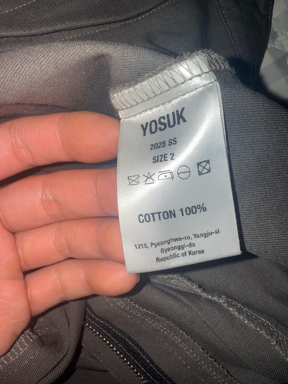 YOSUK 플루이드 팬츠 (웜그레이) 사이즈 2 상품이미지6