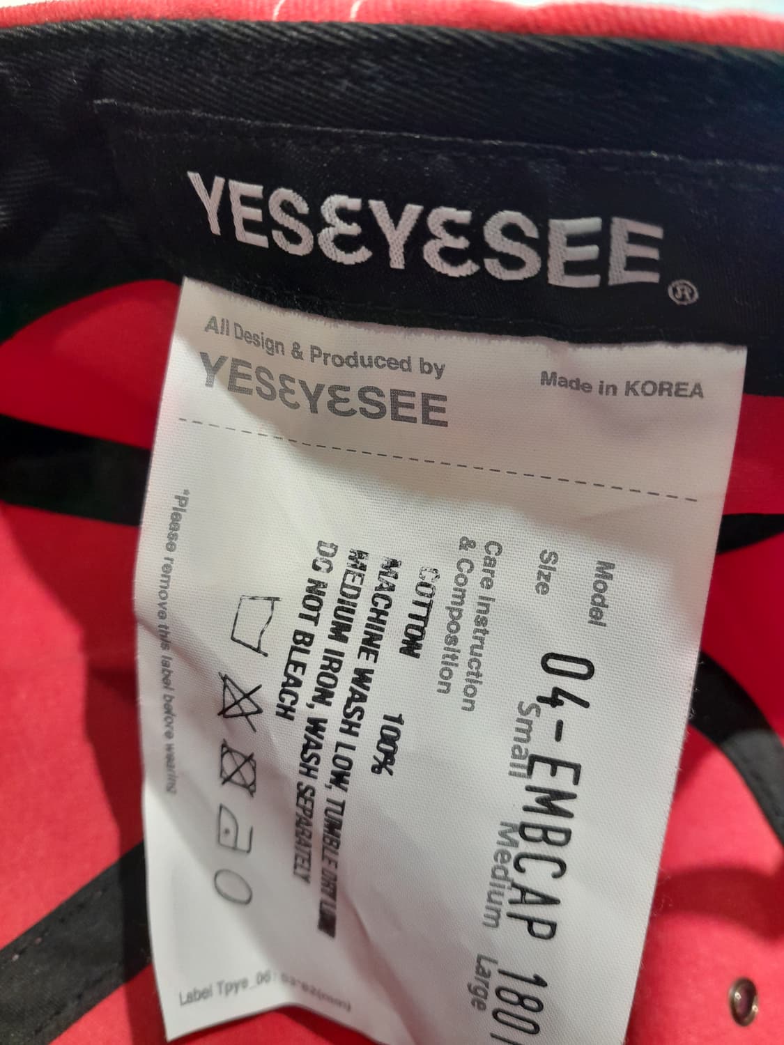 💥예스아이씨 빈티지 워싱 볼캡 (레드)   상품이미지7