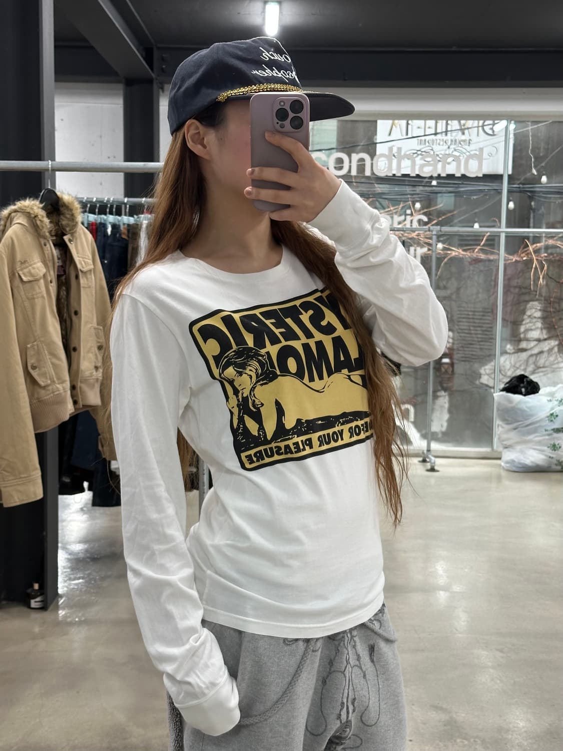 히스테릭글래머 히스걸 카툰 롱슬리브 긴팔티 상품이미지1