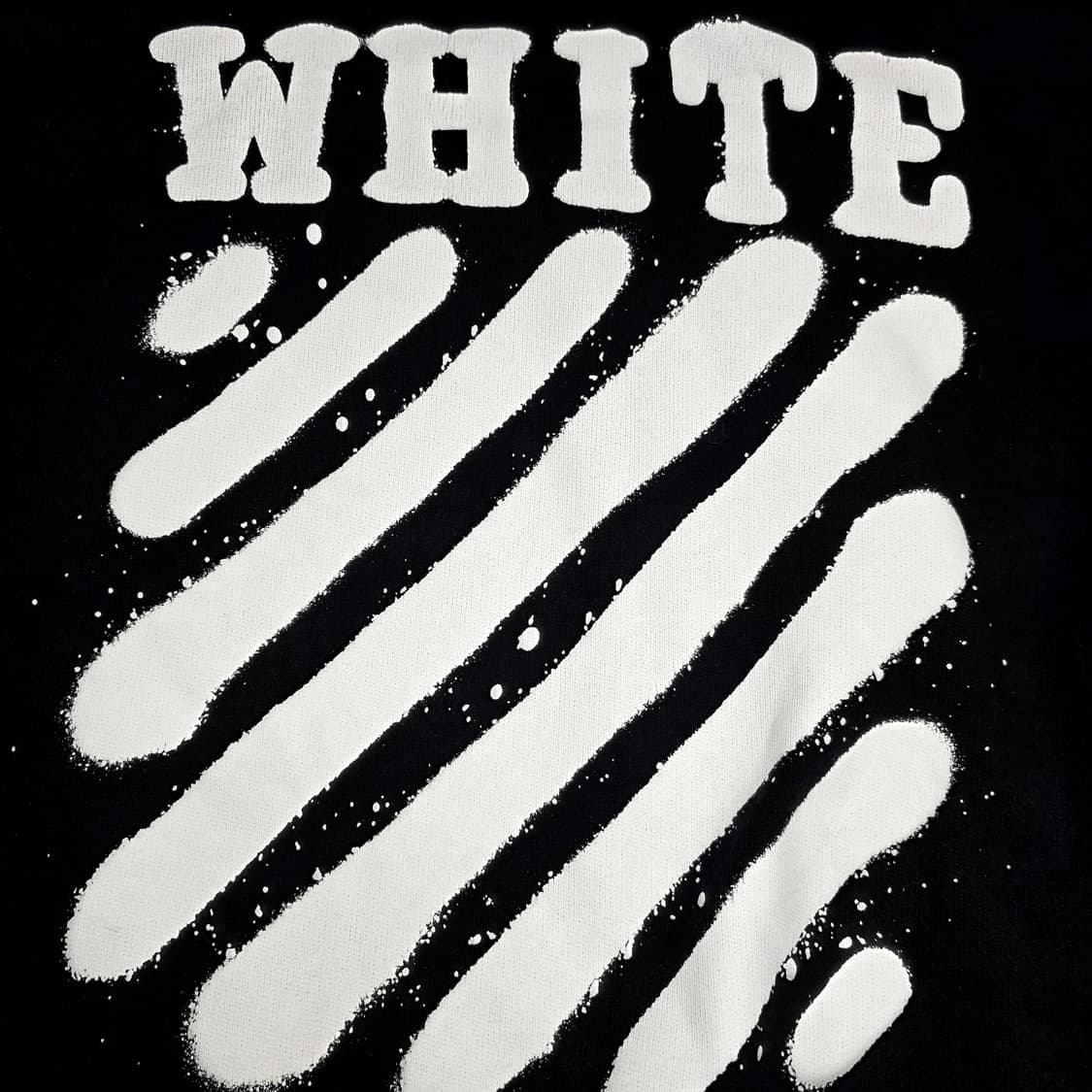 오프화이트 스프레이 후드티셔츠 상품이미지4