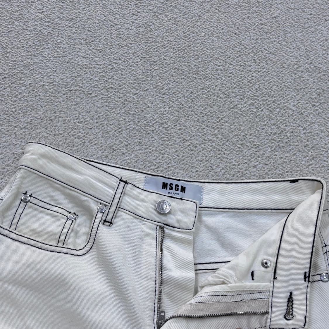 38 MSGM 크롭 플레어 데님 팬츠 0414E 상품이미지6