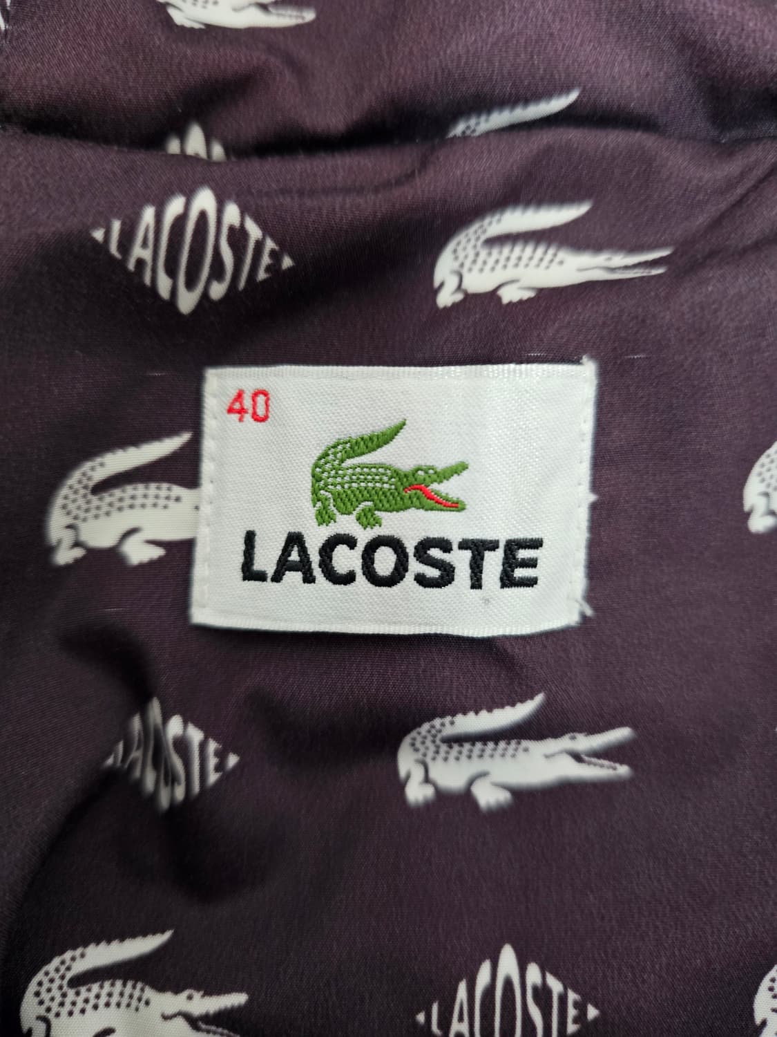 라코스테 퀼팅 후드자켓 40(100) 상품이미지3